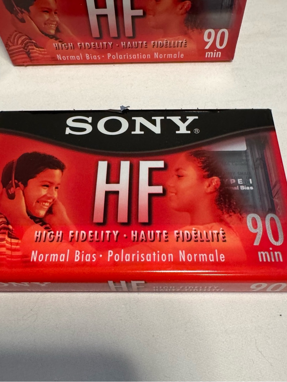 Sony HF 90 Minute Blank Audio Cassette Tapes Set Of 8 Sealed